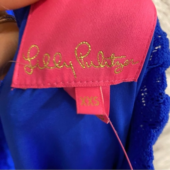 Lilly Pulitzer | Cornelia Swing Dress In Royal Blue Grotto Size XXS NEW - Picture 7 of 8